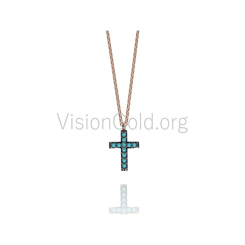 Cross Pendant Necklace,Tiny Small Cross Pendant,  Layering, Gold Cross, Religious Jewellery