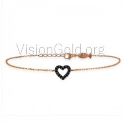 Herz-Armband aus Gold