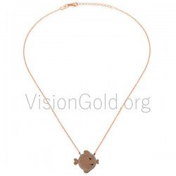 Κολιέ Ψαράκι Ασήμι 925-Κολιε Ασημενιο Ψαρακι-Κολιέ Με Ψαράκι