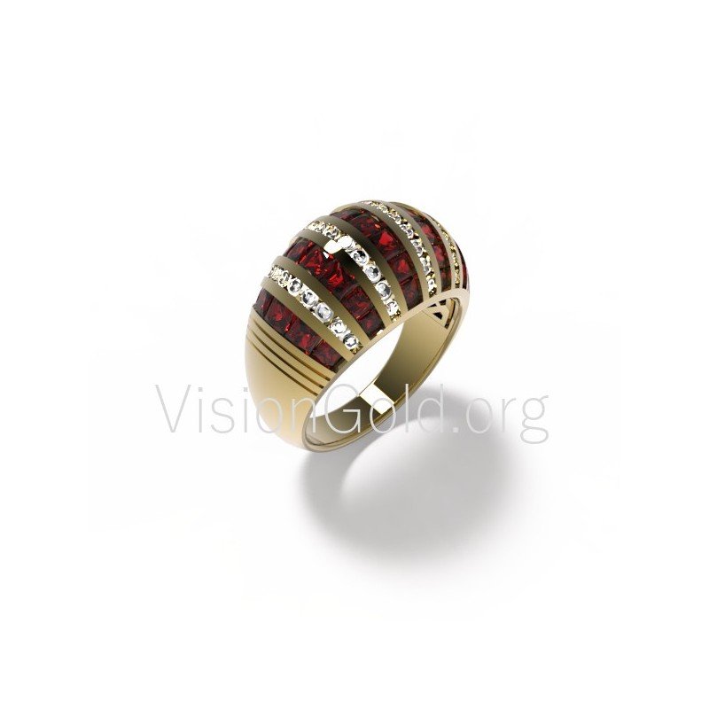 Классическое кольцо с бриллиантом 0427