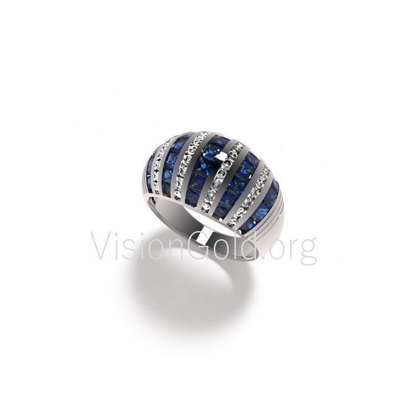 Классическое кольцо с бриллиантом 0427