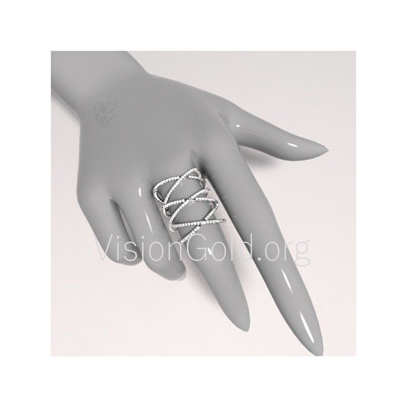 Fashion Δαχτυλίδι με μπριγιάν 0126