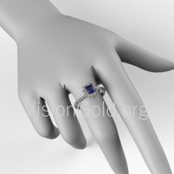 Ροζέτα δαχτυλίδι με σμαραγδί και διαμάντια 0261