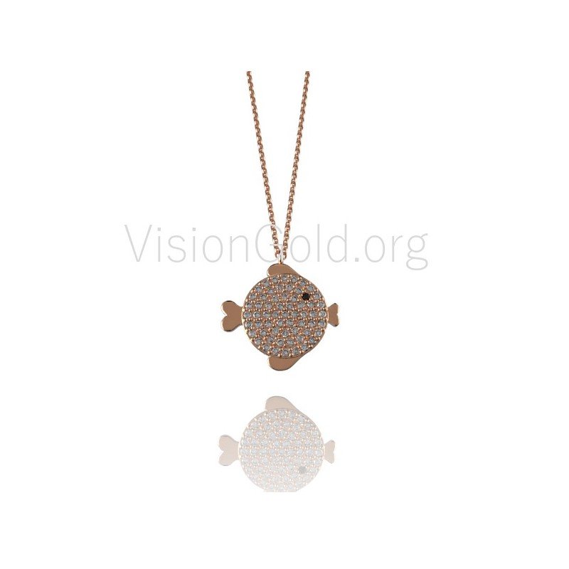 Fashion Fish Necklace|Asiatische Dagobert-Halskette|Moderner