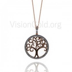 Unique Tree of Life Necklace, Tree Necklace, dainty chain, gold tree Necklace, Pendant Necklace, tree of life Jewelry 0038