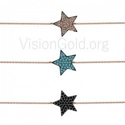 Asterisk Silberarmband 0039