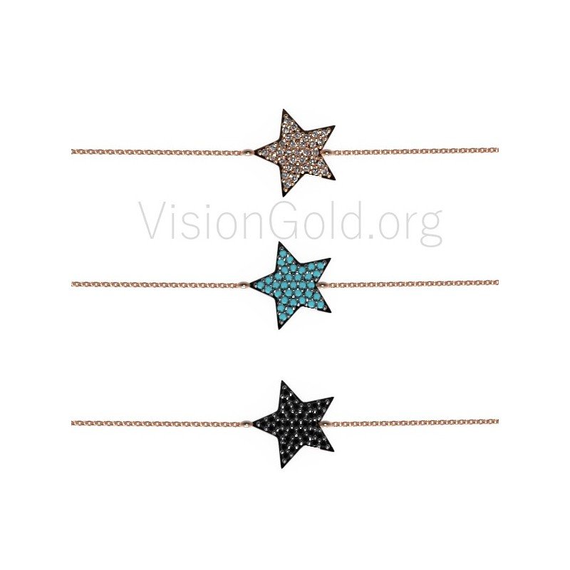 Pulsera Estrella Plata 0039
