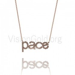 Γυναικείο Ασημένιο Κολιέ-Fashion Ασημένιο Κολιέ-Ασημένιο Κολιέ Με Ζιργκόν Πέτρες