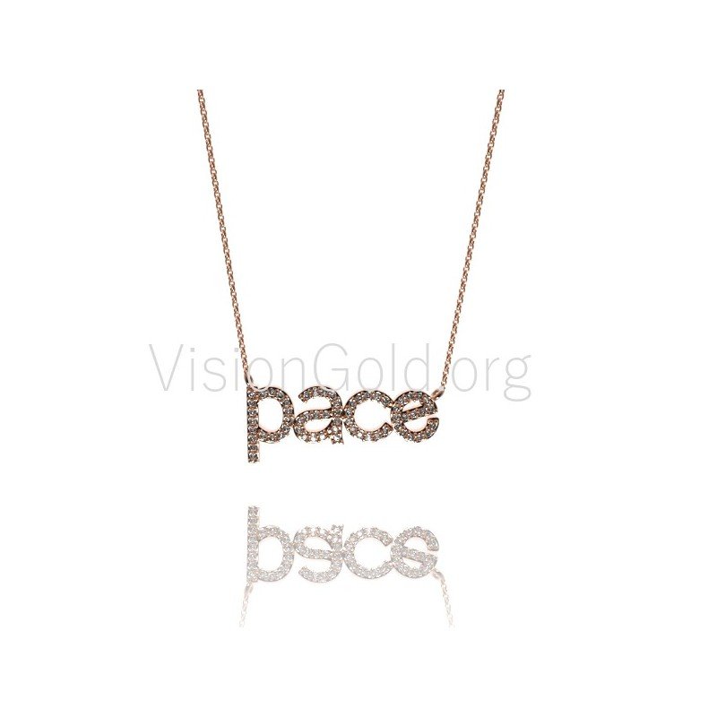 Silver Necklace-Pave Fashion Necklace-Pave Necklace Pendant-Women's Silver Necklace