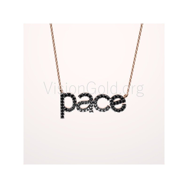 Silver Necklace-Pave Fashion Necklace-Pave Necklace Pendant-Women's Silver Necklace