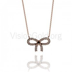 Bow Choker Necklace, bow necklace, titanium choker, minimalist choker, bow tie necklace, golden bow choker 0064