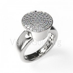 Modischer Ring mit Brillanten 0377