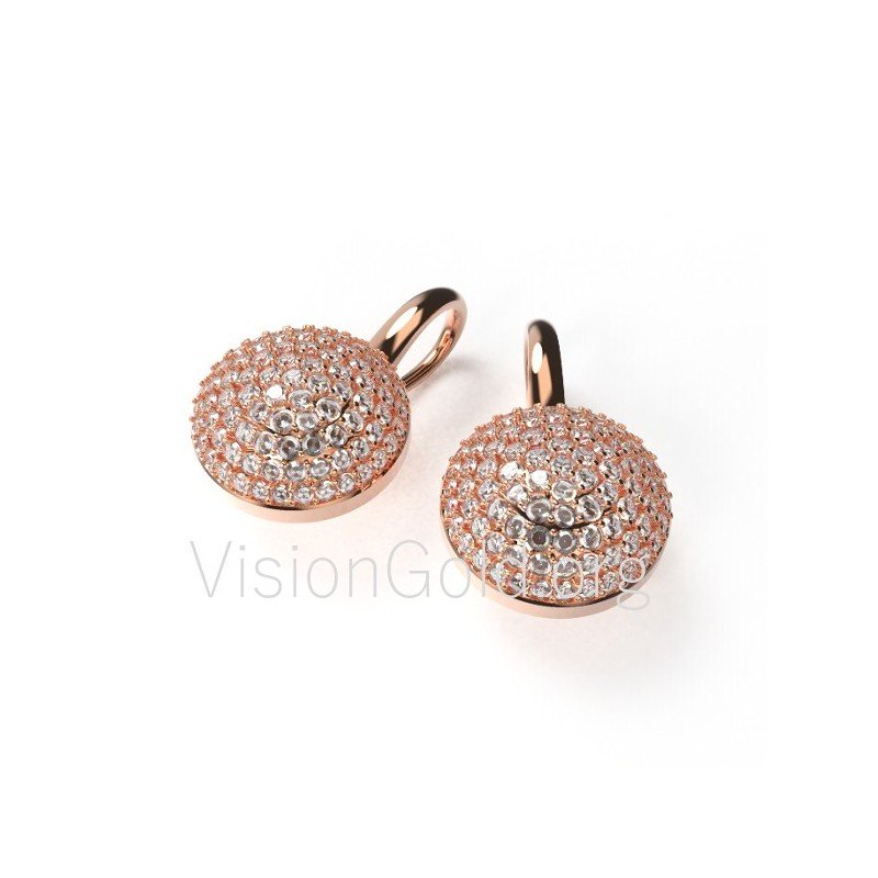 Pendientes K14 con circonitas 0071