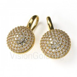 Pendientes K14 con circonitas 0071