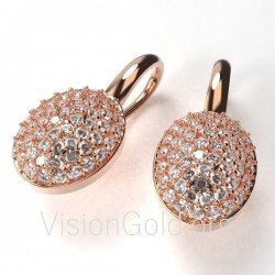 Pendientes oro con circonitas 0072