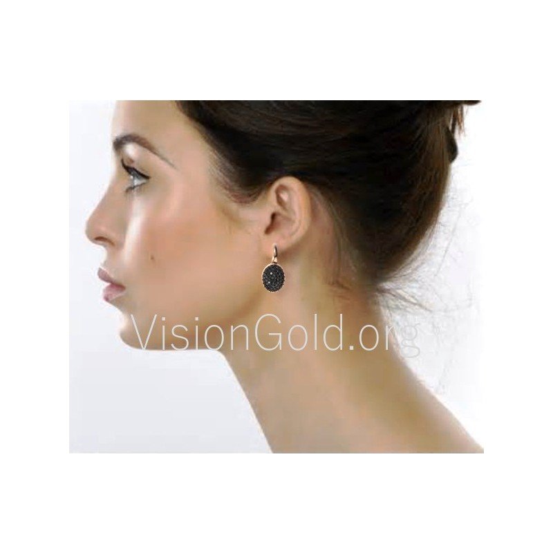 Pendientes oro con circonitas 0072