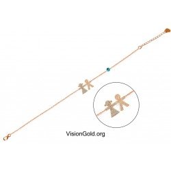 Visiongold.Org® Armbänder für Mama - Armband Kinder 0002