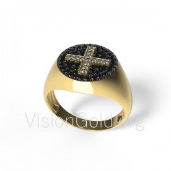 Женское кольцо Крест 0472