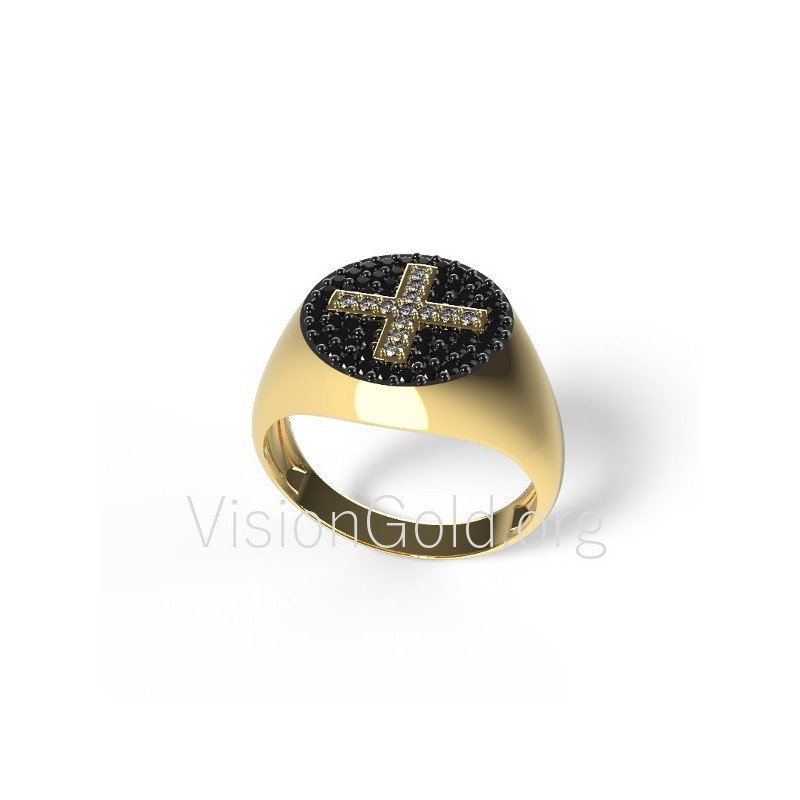 Женское кольцо Крест 0472