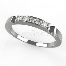 Ring aus Weißgold 0479