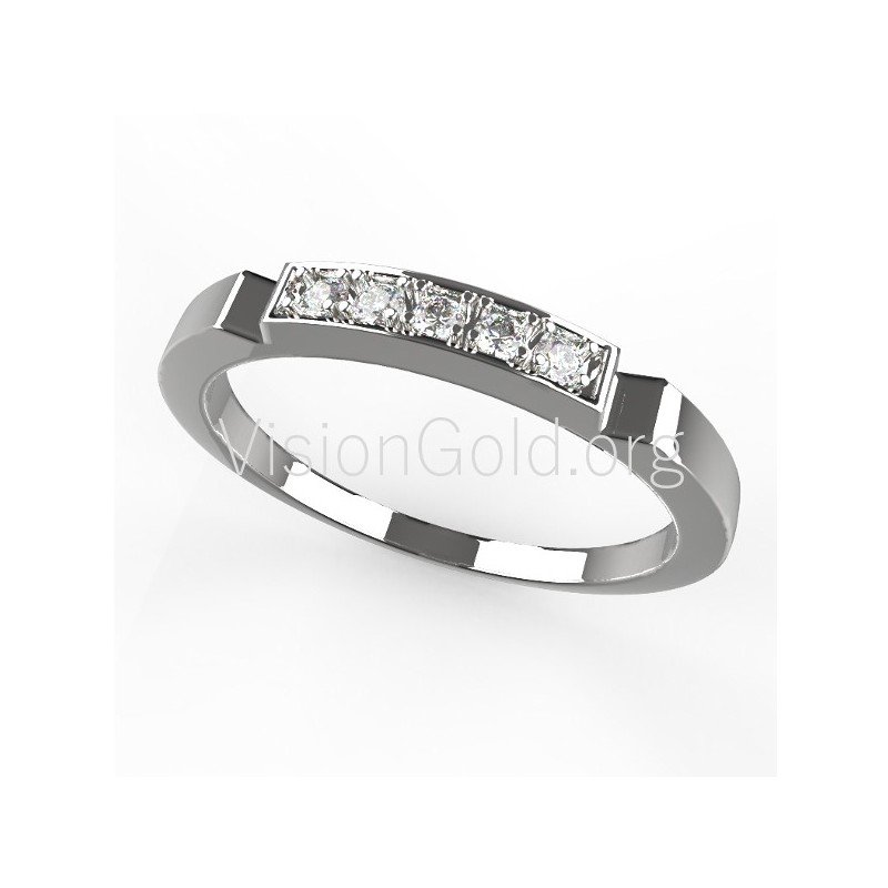 Ring aus Weißgold 0479