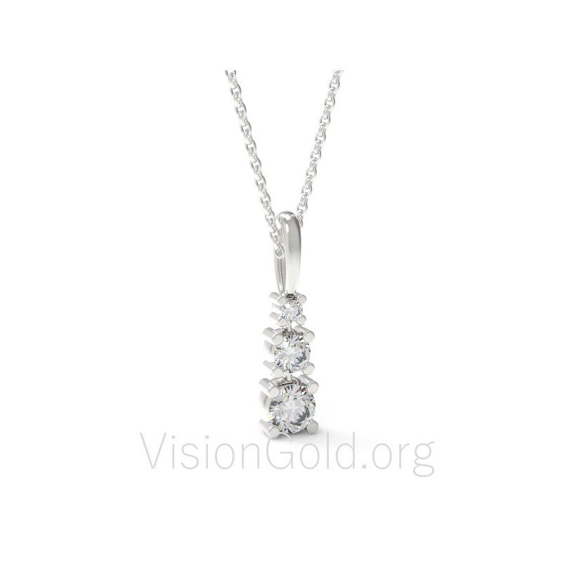 Роскошный женский кулон, свадебное ожерелье, подарок на годовщину для нее