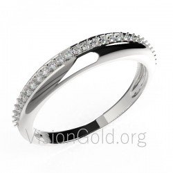 Λευκόχρυσο γυναικείο δαχτυλίδι 0493