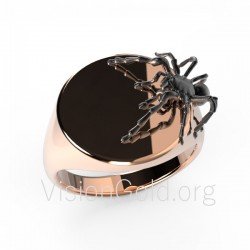 Кольцо с пауком Шевалье, Розовое золото Шевалье, Кольца Шевалье, Женское золото Шевалье 0501