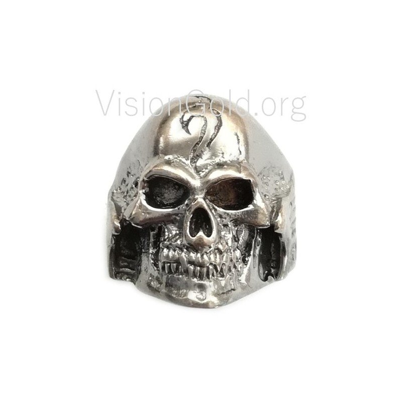 Anillos de hombre de acero 0042