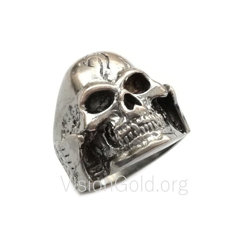 Anillos de hombre de acero 0042