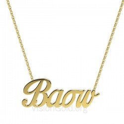 Collar vaso plata