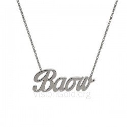 Collar vaso plata