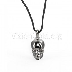 Skull Necklace, Punk Style, Gothic Pendant Necklace, Hip Hop Necklace,Statement Necklace 0009