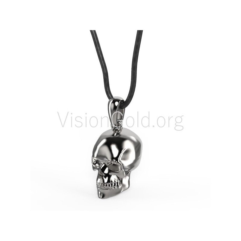 Totenkopf-Halskette,Herren-Halskette,Herren-Halskette,Accessoire