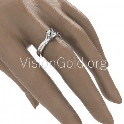 Μονόπετρο δαχτυλίδι 0518