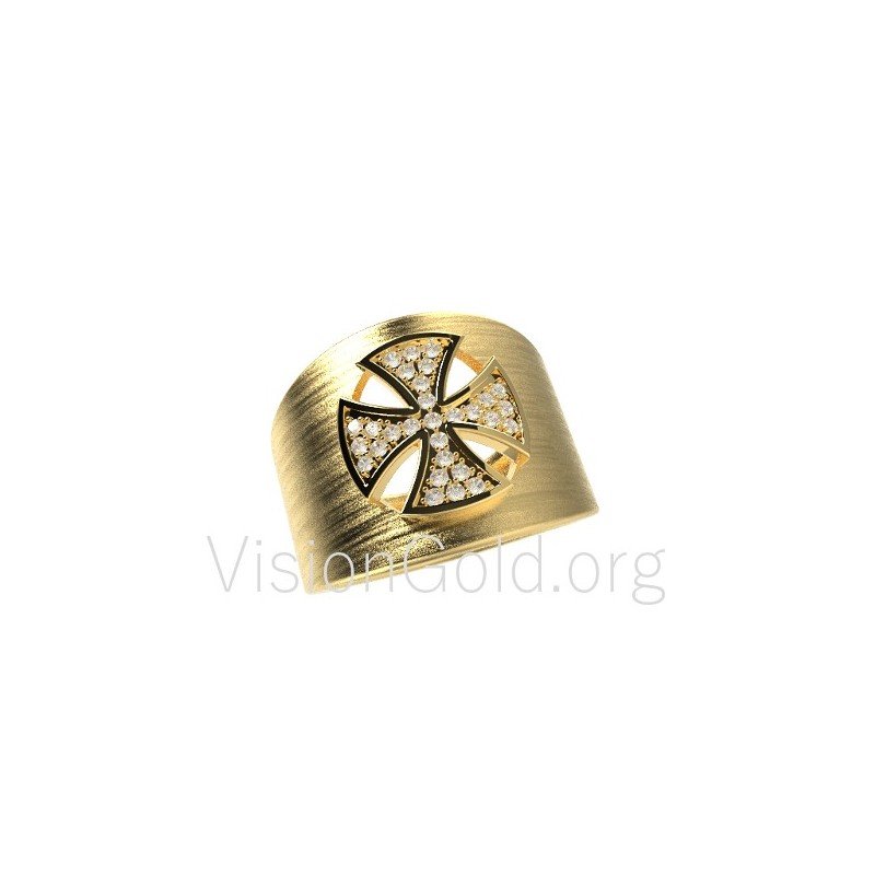 Anillo moderno Cruz 0524