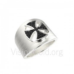 Μοντέρνο δαχτυλίδι Σταυρός 0524