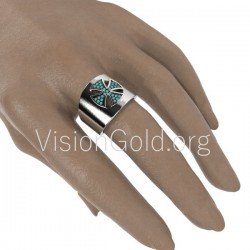 Anillo moderno Cruz 0524