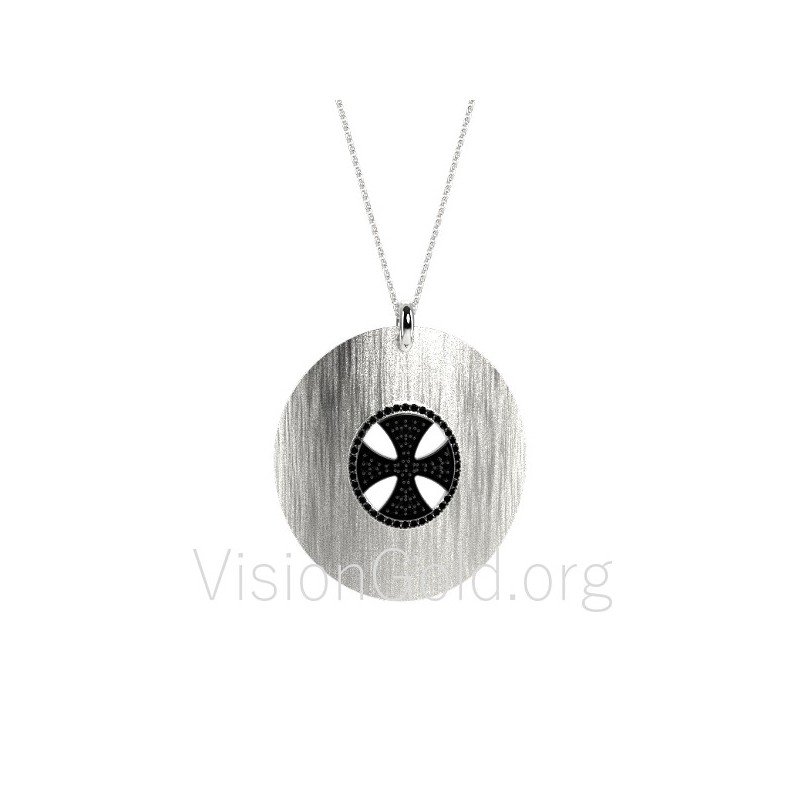 Collar de moda con cruz 0304