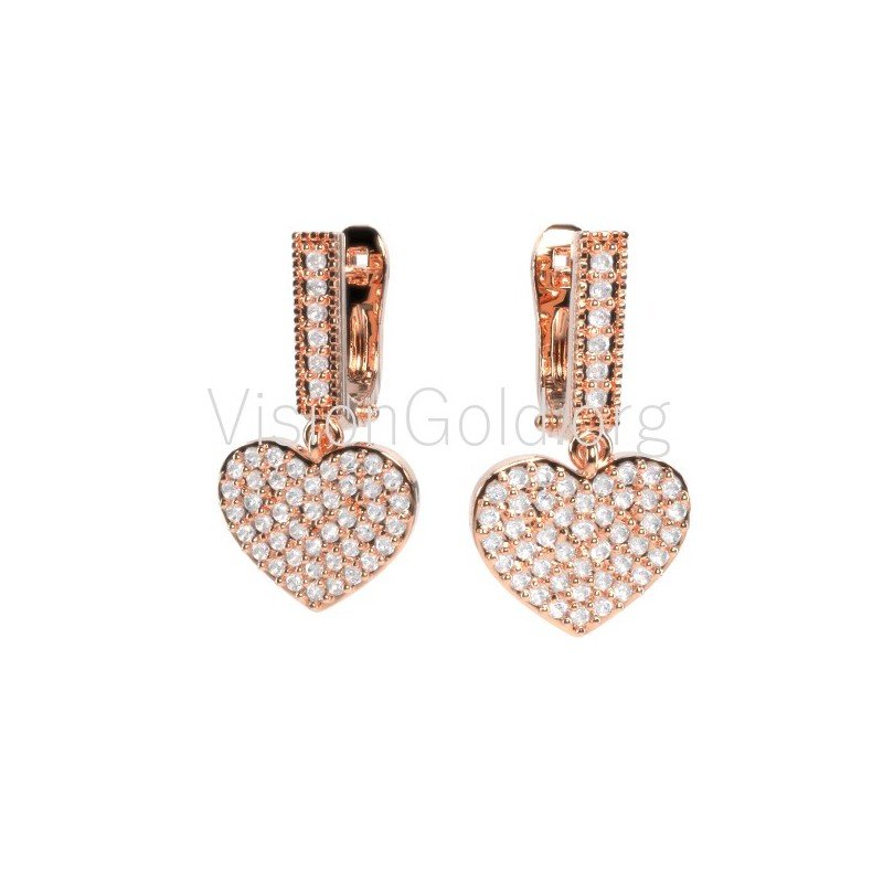 Χειροποίητα σκουλαρίκια καρδιές 0085