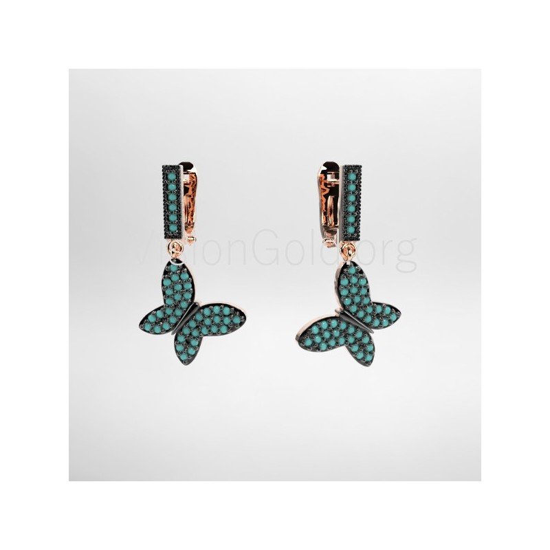 Pendientes mariposa 0086