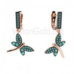 Παιδικά σκουλαρίκια λιβελούλα 0088