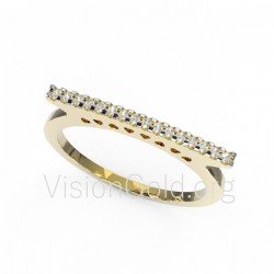 Diamond bar ring 0088