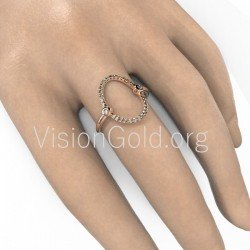 Γυναικείο χρυσό δαχτυλίδι 0082