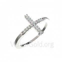 Χρυσό δαχτυλίδι Σταυρός 0079