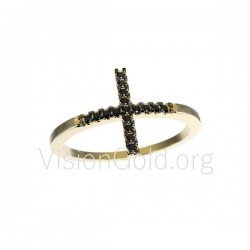 Χρυσό δαχτυλίδι Σταυρός 0079