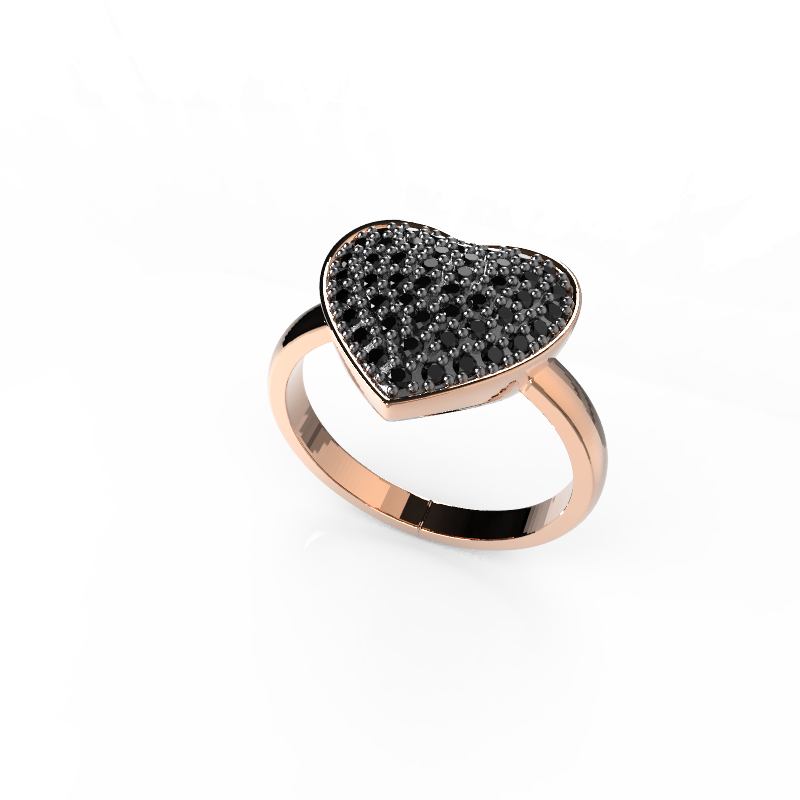 Romantische Frauen Herzform Ring 0159