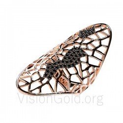 Πανεμορφο Fashion Γυναικειο Δαχτυλιδι Σε Ασημι 925 Η Χρυσο Κ14