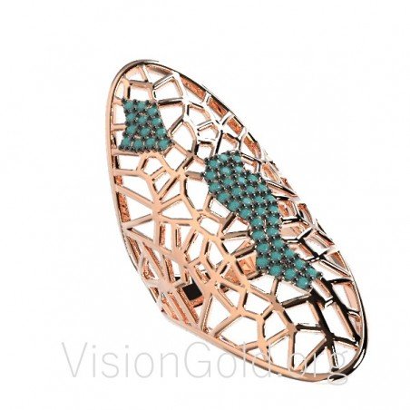 Πανεμορφο Fashion Γυναικειο Δαχτυλιδι Σε Ασημι 925 Η Χρυσο Κ9 Με Ζιργκον Πετρες 0342