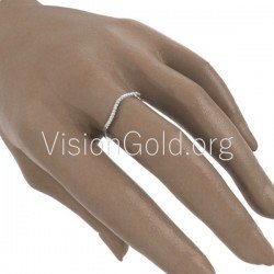 Σειρε δαχτυλιδι με μπριγιάν 0091